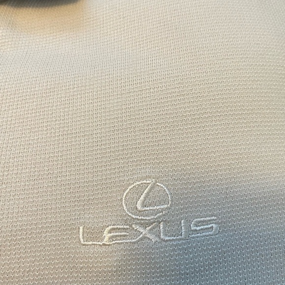 Ping/ Lexus cream with black trim mens polo style shirt size XL - Picture 8 of 10